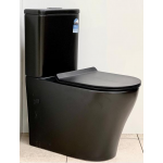 Toilet Suite Vortex Flush BTW LEN092 Black S/P Pan 